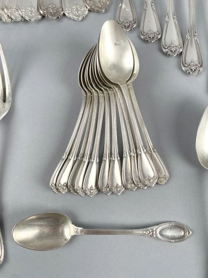 Partie de ménagère en argent 950 millièmes,...