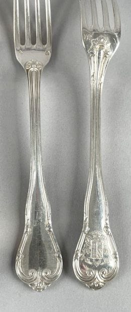 Partie de ménagère en argent 950 millièmes,...