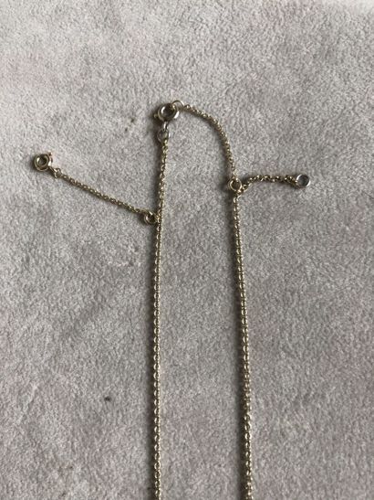 Collier articulé en or 750 millièmes et platine...