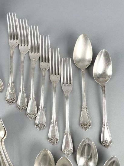 Partie de ménagère en argent 950 millièmes,...