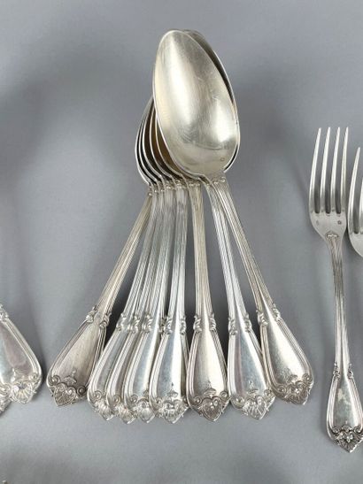 Partie de ménagère en argent 950 millièmes,...