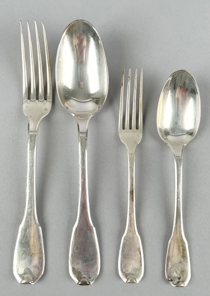 Partie de ménagère en argent 950 millièmes,...