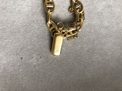 Bracelet articulé en or jaune 750 millièmes,...