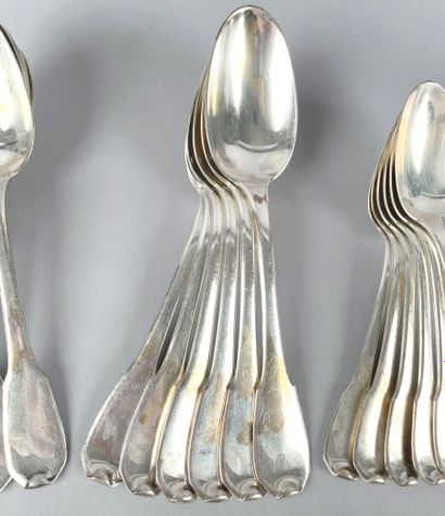 Partie de ménagère en argent 950 millièmes,...