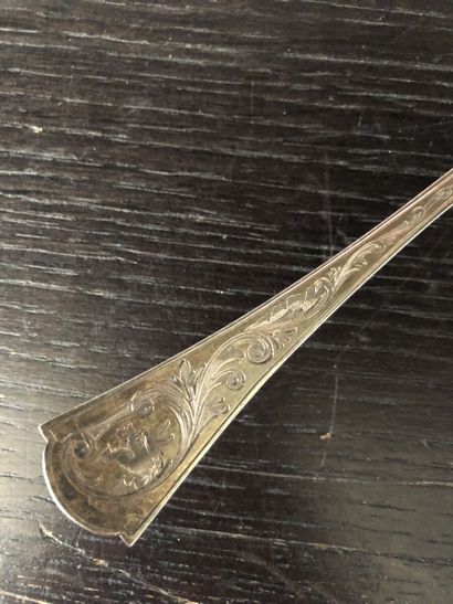 Service à glace en vermeil 950 millièmes,...