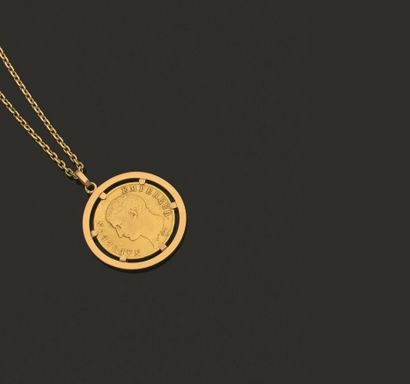 Collier articulé en or jaune 750 millièmes,...
