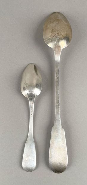 Cuiller à ragoût en argent modèle uniplat...
