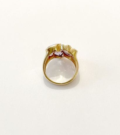 CRISO 
Bague en or rose 750 millièmes, le...