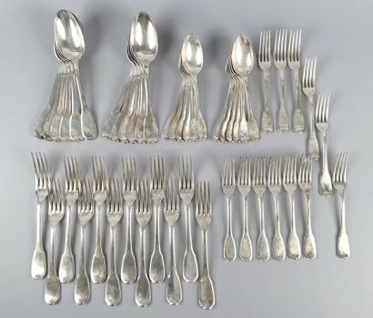Partie de ménagère en argent 950 millièmes,...