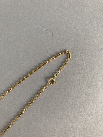Collier articulé en or jaune 750 millièmes,...