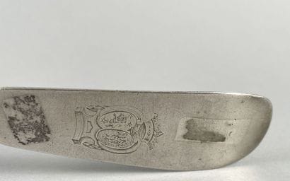 Deux louches en argent 950 millièmes, modèle...