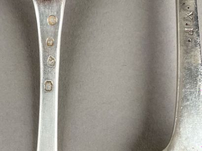 Cuiller à ragoût en argent modèle uniplat...
