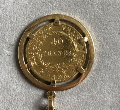 Collier articulé en or jaune 750 millièmes,...