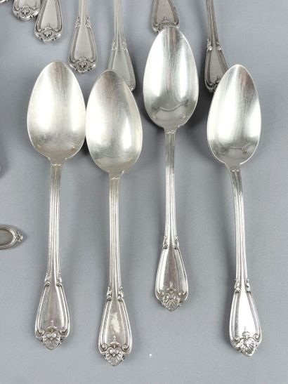 Partie de ménagère en argent 950 millièmes,...