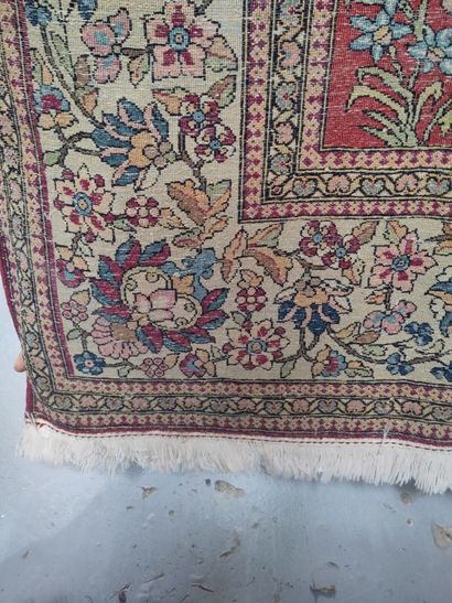 Tapis Teheran (chaîne et trame en coton,...