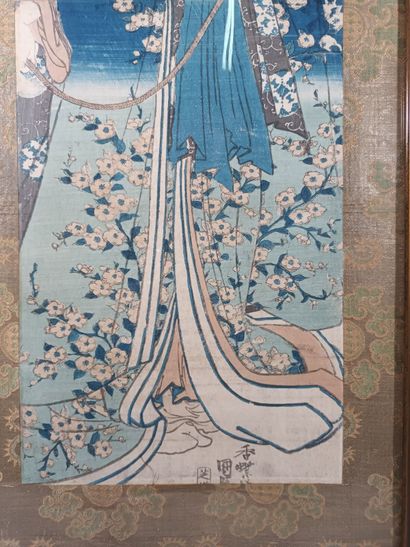Ensemble de quatre double oban tate-e :
Utagawa...