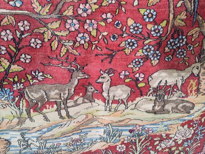 Tapis Teheran (chaîne et trame en coton,...