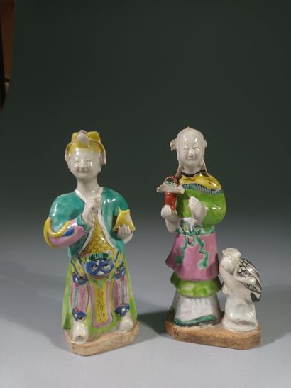 CHINE, Époque JIAQING (1796-1820)
Deux groupes...