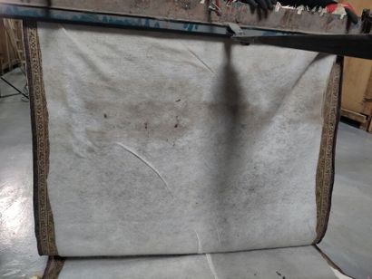 Tapis Ghoum en laine et soie (chaîne et trame...
