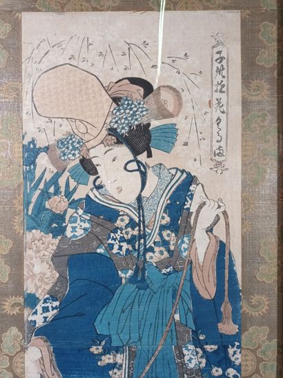 Ensemble de quatre double oban tate-e :
Utagawa...