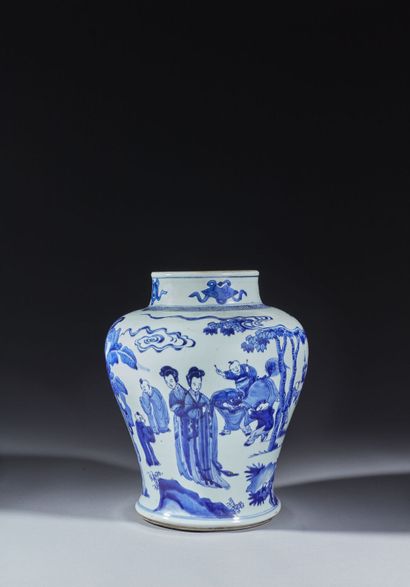 CHINE, Époque KANGXI (1662-1722)
Jarre balustre...