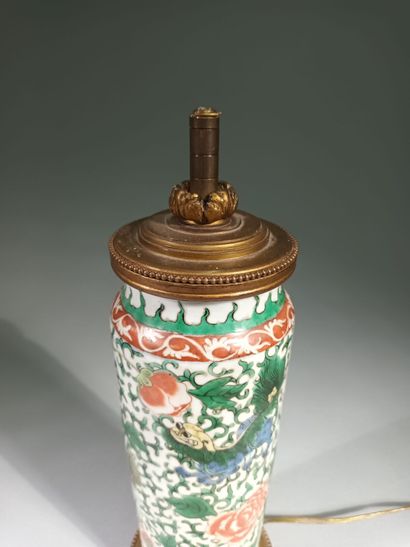 CHINE, Époque KANGXI (1662-1722)
Vase rouleau...