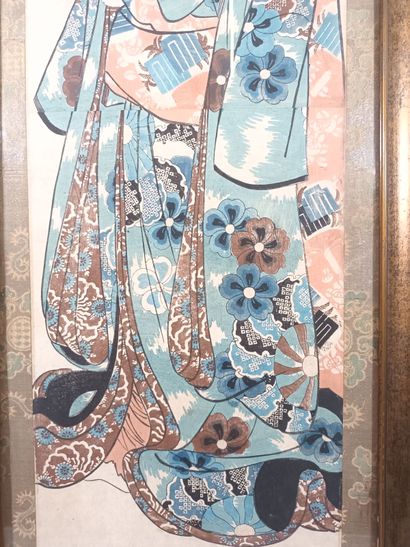 Ensemble de quatre double oban tate-e :
Utagawa...
