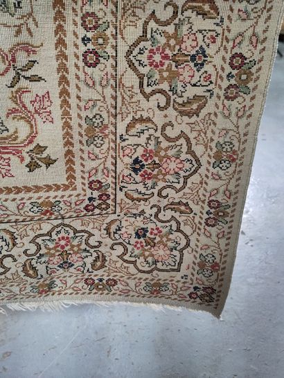 Paire de tapis Ghoum en soie (chaîne, trame...