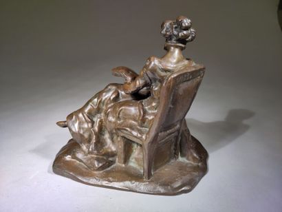 Louis DEJEAN (1872-1953)
The reader
Bronze...
