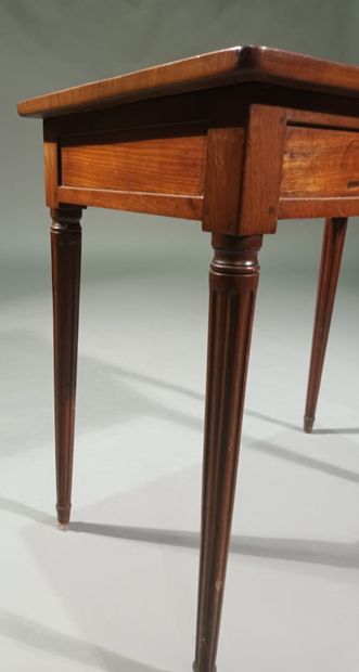 Mahogany table, rectangular in shape and...