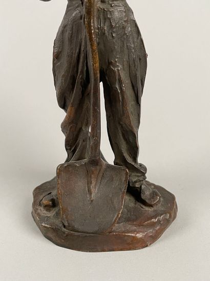 Aimé-Jules DALOU (1838-1902)
Homme appuyé...