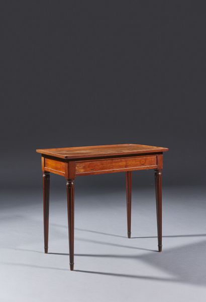 Mahogany table, rectangular in shape and...