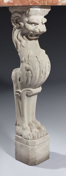 Small wall bracket resting on a reconstituted...