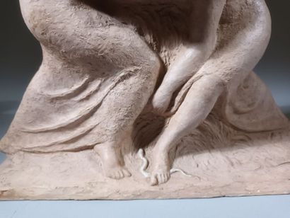 Joaquim CLARET (1879-1964) 
Two nymphs with...