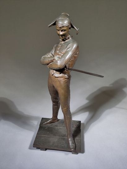 Charles-Réné de SAINT-MARCEAUX (1845-1915)
Harlequin
Bronze...