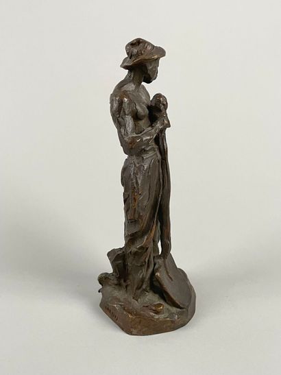 Aimé-Jules DALOU (1838-1902)
Homme appuyé...