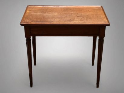 Mahogany table, rectangular in shape and...