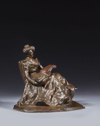 Louis DEJEAN (1872-1953)
The reader
Bronze...