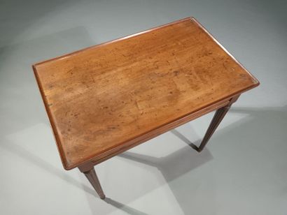 Mahogany table, rectangular in shape and...