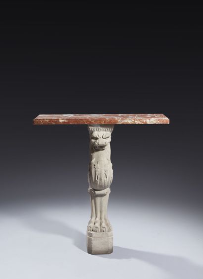 Small wall bracket resting on a reconstituted...