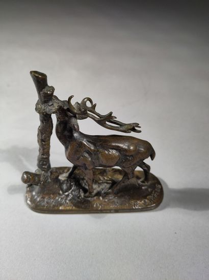 Pierre-Jules MÊNE (1810-1879)
Cerf à la branche...