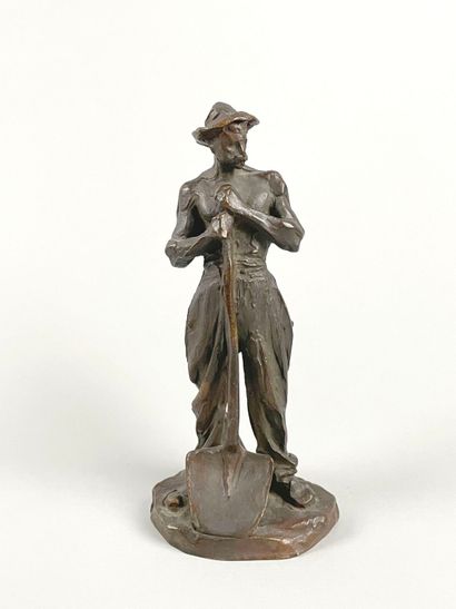 Aimé-Jules DALOU (1838-1902)
Homme appuyé...