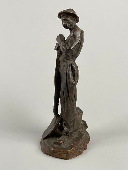Aimé-Jules DALOU (1838-1902)
Homme appuyé...