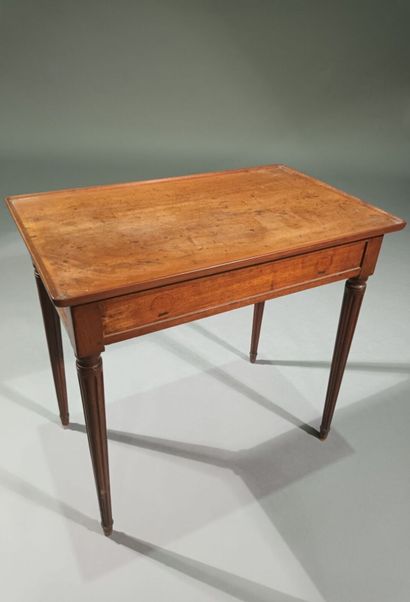 Mahogany table, rectangular in shape and...