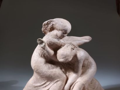 Joaquim CLARET (1879-1964) 
Two nymphs with...