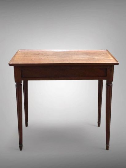 Mahogany table, rectangular in shape and...