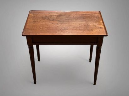 Mahogany table, rectangular in shape and...