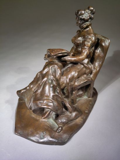 Louis DEJEAN (1872-1953)
The reader
Bronze...