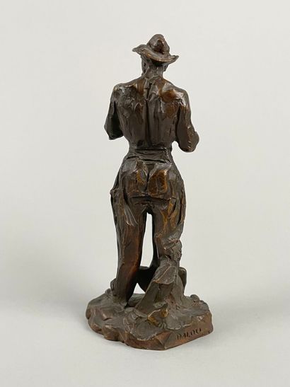 Aimé-Jules DALOU (1838-1902)
Homme appuyé...