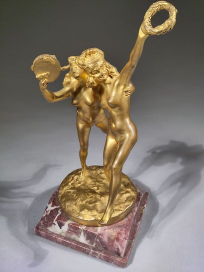 Théodore RIVIÈRE (1857-1912)
The dancers
Gilded...